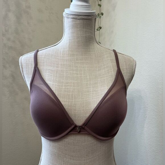 Third love lavender mesh detail Stormy Lilac Bra - Picture 1 of 9